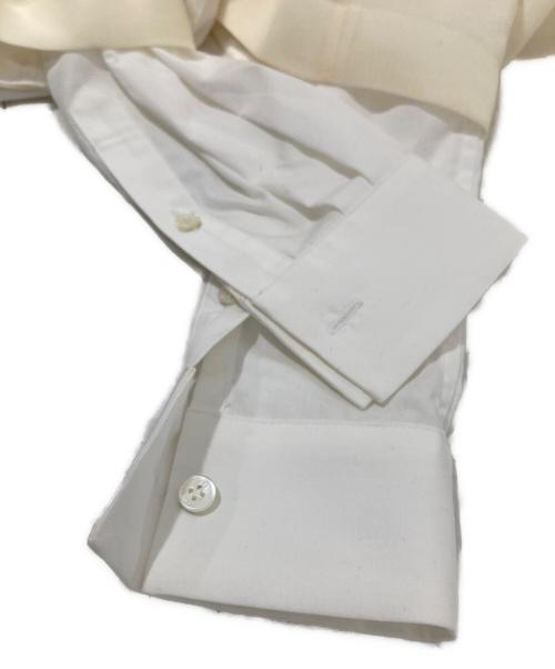 sacai（サカイ）sacai (サカイ) Organza and Poplin Shirt オーガンザ アンド ポプリン シャツ 21-05568 ホワイト サイズ:1の古着・服飾アイテム