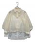 sacai（サカイ）の古着「Organza and Poplin Shirt オーガンザ アンド ポプリン シャツ 21-05568」｜ホワイト
