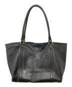 GUCCIグッチ）の古着「マイクログッチシマ トートバッグ 449647」｜ブラック