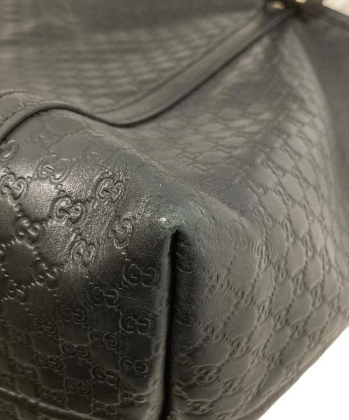GUCCI（グッチ）GUCCI (グッチ) マイクログッチシマ トートバッグ 449647 ブラックの古着・服飾アイテム