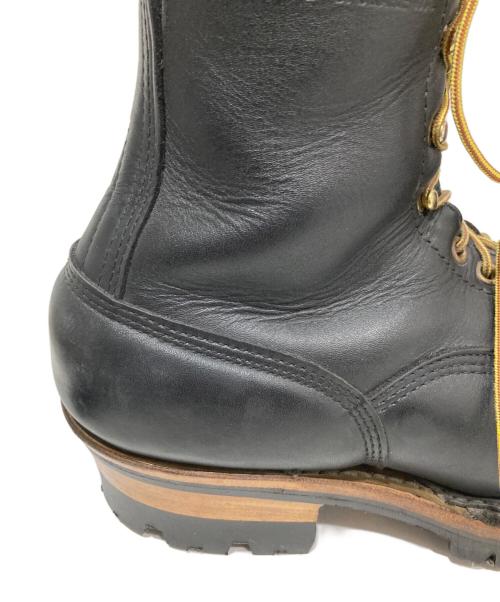 WHITE'S BOOTS（ホワイツブーツ）WHITE'S BOOTS (ホワイツブーツ) スモークジャンパー LTT 375LTT-V ブラック サイズ: 8 1/2Dの古着・服飾アイテム