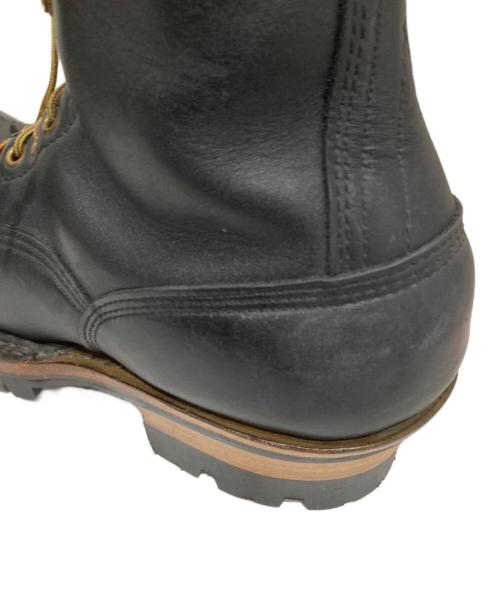 WHITE'S BOOTS（ホワイツブーツ）WHITE'S BOOTS (ホワイツブーツ) スモークジャンパー LTT 375LTT-V ブラック サイズ: 8 1/2Dの古着・服飾アイテム