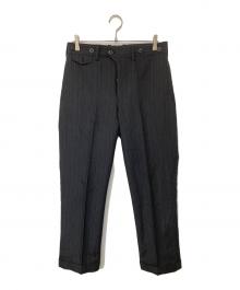 ORGUEIL（オルゲイユ）の古着「シルクブレンドセンタープレスパンツ OR-063P-A」｜ブラック