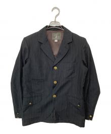 ORGUEIL（オルゲイユ）の古着「シルクブレンド金釦3Bジャケット OR-063J-A」｜ブラック