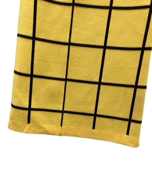 MARNI（マルニ）MARNI (マルニ) チェックヴィスコースニットフレアパンツ PUMG0035Q0 UFV111 イエロー サイズ:46の古着・服飾アイテム