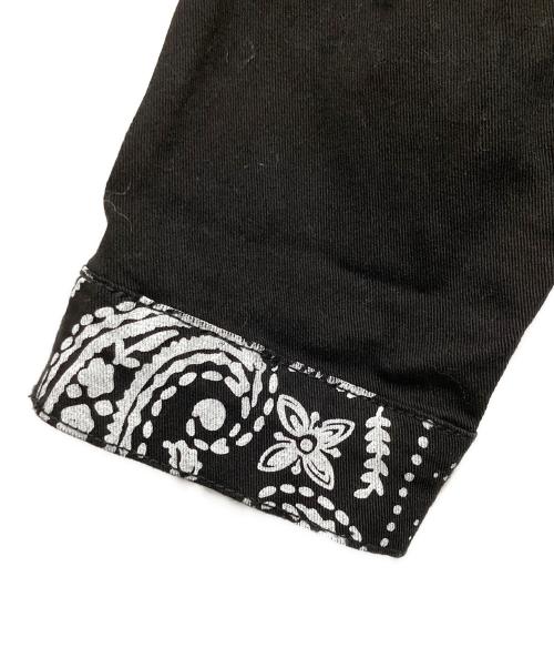 TRUE RELIGION（トゥルー レリジョン）TRUE RELIGION (トゥルー レリジョン) Jimmy Paisley Denim Jacket ジミー ペイズリー デニム ジャケット 108170 ブラック サイズ:XSの古着・服飾アイテム