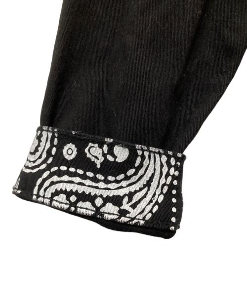TRUE RELIGION（トゥルー レリジョン）TRUE RELIGION (トゥルー レリジョン) Jimmy Paisley Denim Jacket ジミー ペイズリー デニム ジャケット 108170 ブラック サイズ:XSの古着・服飾アイテム