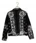 TRUE RELIGION (トゥルー レリジョン) Jimmy Paisley Denim Jacket ジミー ペイズリー デニム ジャケット 108170 ブラック サイズ:XS：18000円