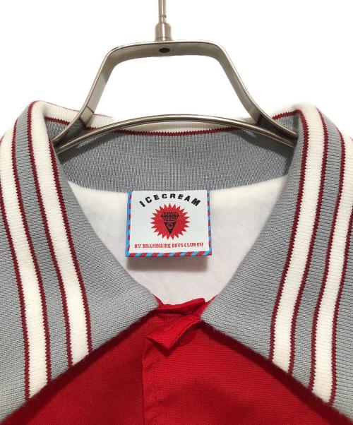 ICE CREAM（アイスクリーム）ICE CREAM (アイスクリーム) Varsity Letterman Jacket レッド サイズ:Lの古着・服飾アイテム