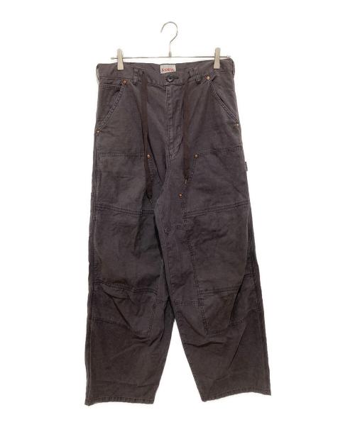 KAMIYA（カミヤ）KAMIYA (カミヤ) Back Satin Painter Pants バック サテン ペインター パンツ G15PT038 グレー サイズ:Sの古着・服飾アイテム