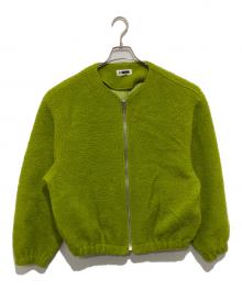 H BEAUTY&YOUTH（エイチ ビューティー&ユース）の古着「ナッピングウールジャケット 1225-699-0843」｜グリーン