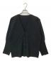 HOMME PLISSE ISSEY MIYAKE（オム プリッセ イッセイ ミヤケ）の古着「BASICS ロングスリーブ プリーツカーディガン HP55JL141」｜ブラック