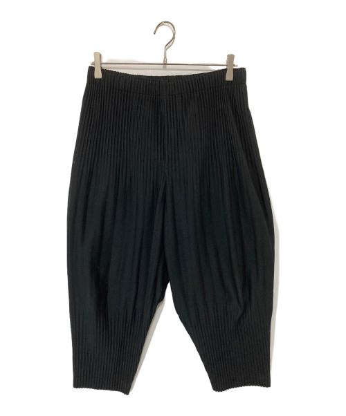 HOMME PLISSE ISSEY MIYAKE（オム プリッセ イッセイ ミヤケ）HOMME PLISSE ISSEY MIYAKE (オム プリッセ イッセイ ミヤケ) BASICS プリーツパンツ HP55JF453 ブラック サイズ:3の古着・服飾アイテム