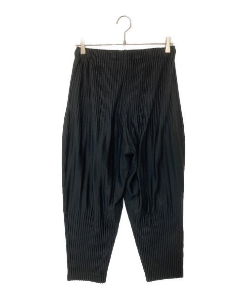 HOMME PLISSE ISSEY MIYAKE（オム プリッセ イッセイ ミヤケ）HOMME PLISSE ISSEY MIYAKE (オム プリッセ イッセイ ミヤケ) BASICS プリーツパンツ HP55JF351 ブラック サイズ:１の古着・服飾アイテム