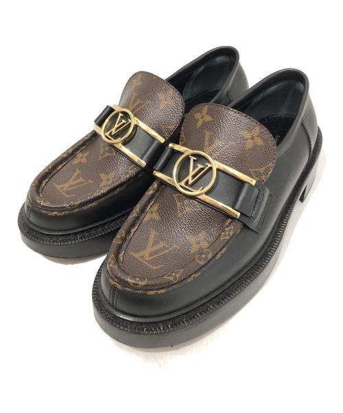 LOUIS VUITTON（ルイ ヴィトン）LOUIS VUITTON (ルイ ヴィトン) アカデミーラインモノグラムローファー 1A7TXJ ブラウン サイズ:３７の古着・服飾アイテム