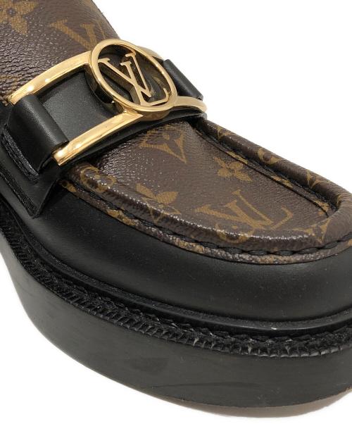 LOUIS VUITTON（ルイ ヴィトン）LOUIS VUITTON (ルイ ヴィトン) アカデミーラインモノグラムローファー 1A7TXJ ブラウン サイズ:３７の古着・服飾アイテム