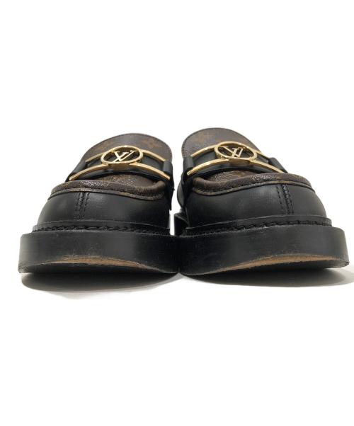 LOUIS VUITTON（ルイ ヴィトン）LOUIS VUITTON (ルイ ヴィトン) アカデミーラインモノグラムローファー 1A7TXJ ブラウン サイズ:３７の古着・服飾アイテム