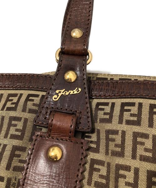 FENDI（フェンディ）FENDI (フェンディ) トートバッグ ベージュ・ダークブラウンの古着・服飾アイテム