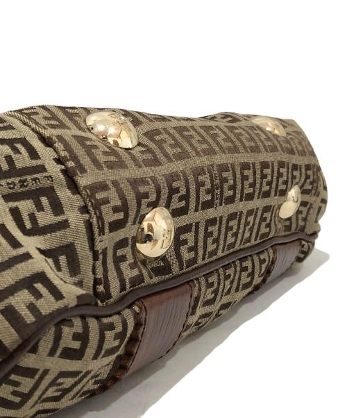 FENDI（フェンディ）FENDI (フェンディ) トートバッグ ベージュ・ダークブラウンの古着・服飾アイテム