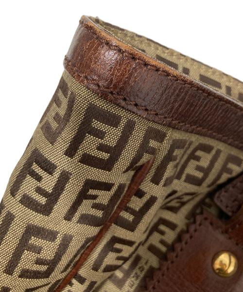 FENDI（フェンディ）FENDI (フェンディ) トートバッグ ベージュ・ダークブラウンの古着・服飾アイテム