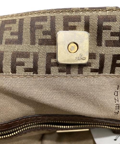 FENDI（フェンディ）FENDI (フェンディ) トートバッグ ベージュ・ダークブラウンの古着・服飾アイテム