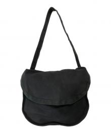 COMME des GARCONS HOMME PLUS（コムデギャルソンオムプリュス）の古着「コットンツイルロゴニュースペーパーバッグ PS-K202」｜ブラック