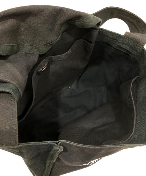 COMME des GARCONS HOMME PLUS（コムデギャルソンオムプリュス）COMME des GARCONS HOMME PLUS (コムデギャルソンオムプリュス) コットンツイルロゴニュースペーパーバッグ PS-K202 ブラックの古着・服飾アイテム