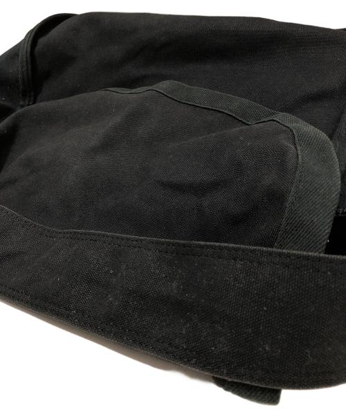 COMME des GARCONS HOMME PLUS（コムデギャルソンオムプリュス）COMME des GARCONS HOMME PLUS (コムデギャルソンオムプリュス) コットンツイルロゴニュースペーパーバッグ PS-K202 ブラックの古着・服飾アイテム