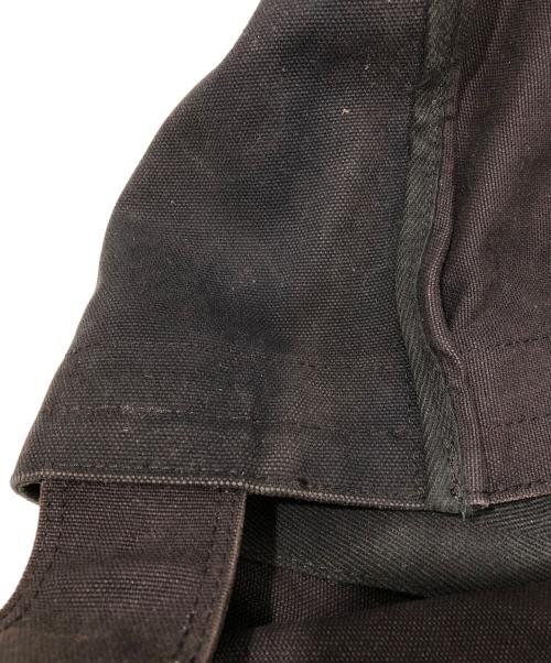 COMME des GARCONS HOMME PLUS（コムデギャルソンオムプリュス）COMME des GARCONS HOMME PLUS (コムデギャルソンオムプリュス) コットンツイルロゴニュースペーパーバッグ PS-K202 ブラックの古着・服飾アイテム