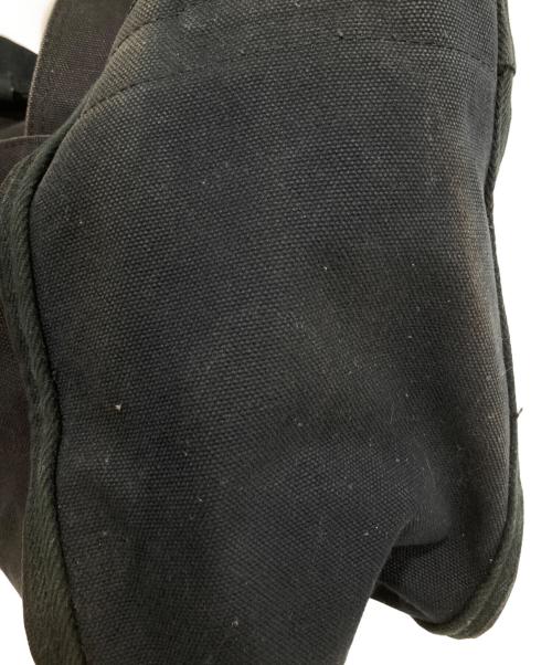 COMME des GARCONS HOMME PLUS（コムデギャルソンオムプリュス）COMME des GARCONS HOMME PLUS (コムデギャルソンオムプリュス) コットンツイルロゴニュースペーパーバッグ PS-K202 ブラックの古着・服飾アイテム