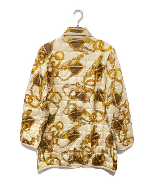 CELINE（セリーヌ）CELINE (セリーヌ) シルクキルティングコート ベージュ サイズ:４４の古着・服飾アイテム