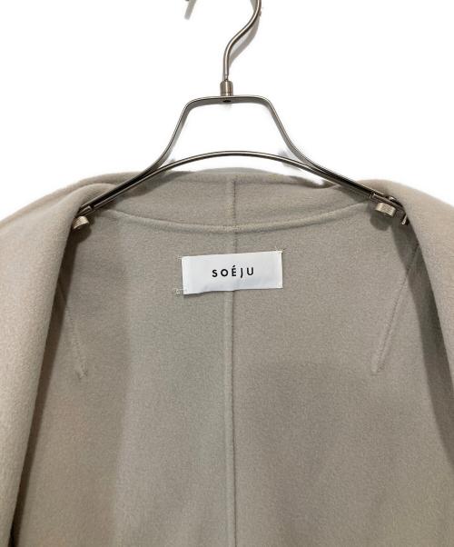 SOEJU（ソージュ）SOEJU (ソージュ) ウールリバーミディコート S-02-CT-023 アイボリー サイズ:FREEの古着・服飾アイテム