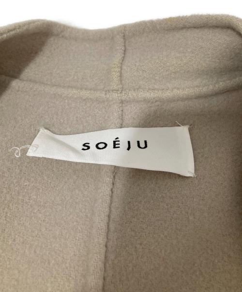 SOEJU（ソージュ）SOEJU (ソージュ) ウールリバーミディコート S-02-CT-023 アイボリー サイズ:FREEの古着・服飾アイテム