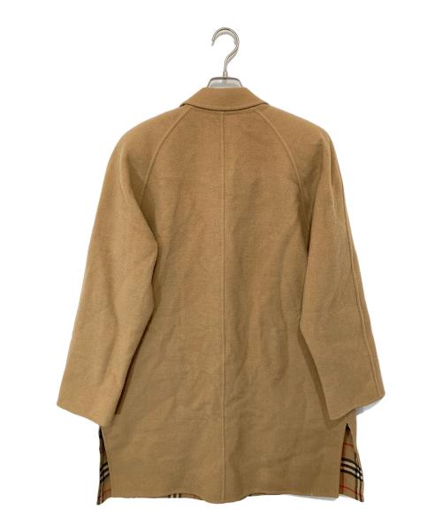 Burberry's（バーバリーズ）Burberry's (バーバリーズ) 裏ノバチェックカシミヤブレンド金釦ウールコート ブラウン サイズ:9ARの古着・服飾アイテム