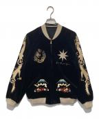 GDC×TAILOR TOYO テーラー東洋ジーディーシー×）の古着「GDC Velveteen Acetate Souvenir Jacket　ジーディーシー ベルベッティーン アセテート スーベニアジャケット」｜ブラック