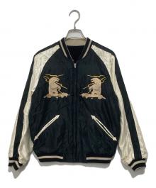 GDC×TAILOR TOYO テーラー東洋（ジーディーシー）の古着「GDC Velveteen Acetate Souvenir Jacket　ジーディーシー ベルベッティーン アセテート スーベニアジャケット」｜ブラック
