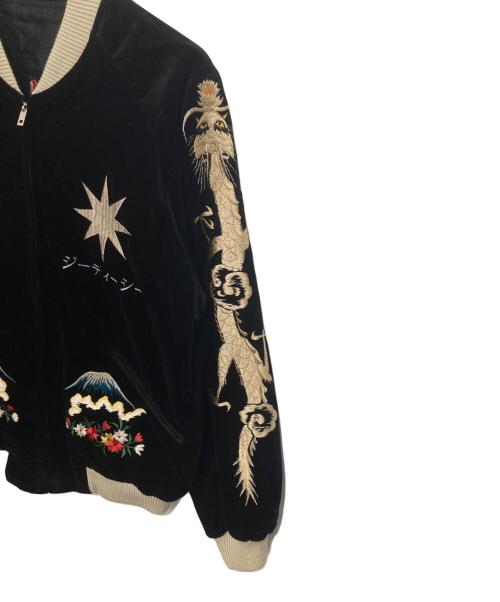 GDC（ジーディーシー）GDC (ジーディーシー) TAILOR TOYO テーラー東洋 GDC Velveteen Acetate Souvenir Jacket　ジーディーシー ベルベッティーン アセテート スーベニアジャケット ブラック サイズ:Ｓの古着・服飾アイテム
