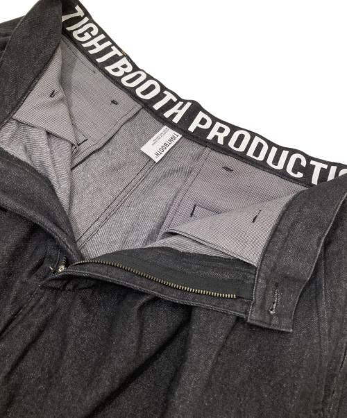 TIGHTBOOTH PRODUCTION（タイトブースプロダクション）TIGHTBOOTH PRODUCTION (タイトブースプロダクション) 24AW 2タック ワイド バルーン デニムパンツ(DENIM BALLOON PANTS) ブラック サイズ:XLの古着・服飾アイテム