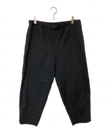 The Ennnoy Professional（ザ エンノイ プロフェッショナル）の古着「CORDURA WOOL BLEND RIP STOP EASY PANTS コーデュラ ウール ブレンド リップストップ イージー パンツ AW23BRENPT03LP」｜ブラック