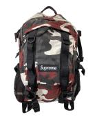 SUPREMEシュプリーム）の古着「Logo Backpack (Red Camo)　ロゴバックパック（レッドカモ）26SS」｜レッド×ブラック