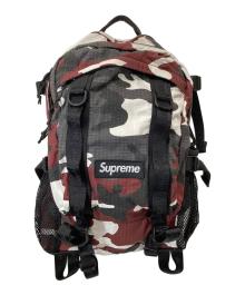 SUPREME（シュプリーム）の古着「Logo Backpack (Red Camo)　ロゴバックパック（レッドカモ）26SS」｜レッド×ブラック