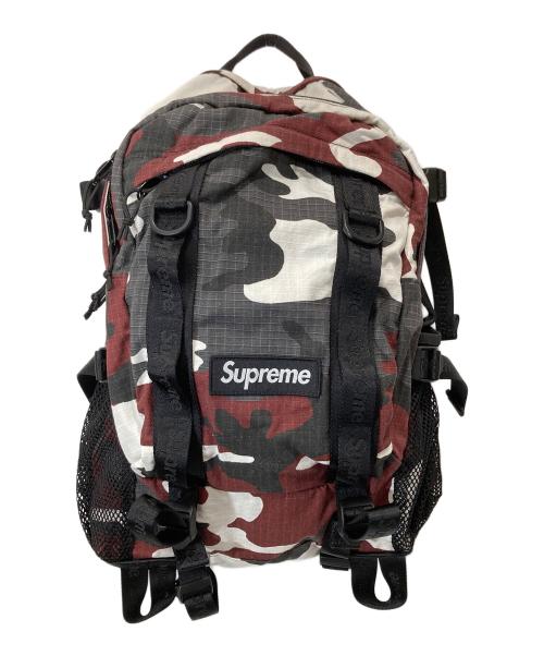 SUPREME（シュプリーム）SUPREME (シュプリーム) Logo Backpack (Red Camo)　ロゴバックパック（レッドカモ）26SS レッド×ブラックの古着・服飾アイテム