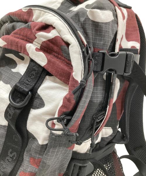 SUPREME（シュプリーム）SUPREME (シュプリーム) Logo Backpack (Red Camo)　ロゴバックパック（レッドカモ）26SS レッド×ブラックの古着・服飾アイテム