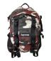 SUPREME（シュプリーム）の古着「Logo Backpack (Red Camo)　ロゴバックパック（レッドカモ）26SS」｜レッド×ブラック