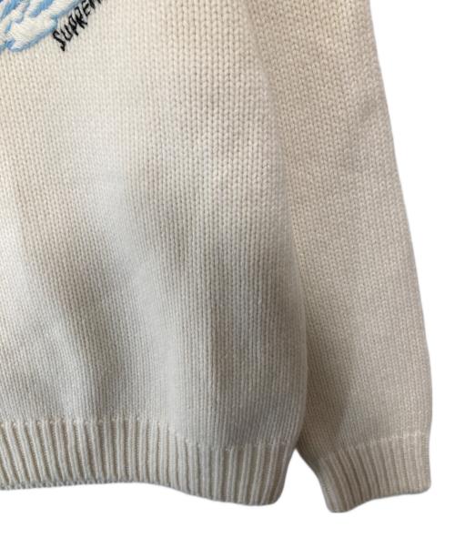 SUPREME（シュプリーム）SUPREME (シュプリーム) Snowmobile Sweater　スノーモービル セーター ホワイト サイズ:Sの古着・服飾アイテム