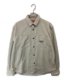 SUPREME（シュプリーム）の古着「ワイドウェールコーデュロイスナップシャツ」｜グレー