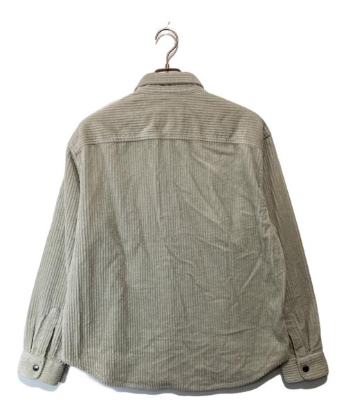 SUPREME（シュプリーム）SUPREME (シュプリーム) ワイドウェールコーデュロイスナップシャツ グレー サイズ:Sの古着・服飾アイテム