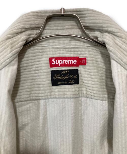 SUPREME（シュプリーム）SUPREME (シュプリーム) ワイドウェールコーデュロイスナップシャツ グレー サイズ:Sの古着・服飾アイテム