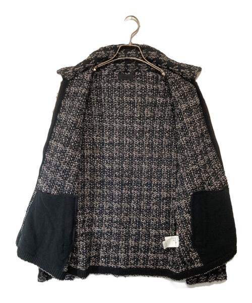 Coohem（コーヘン）Coohem (コーヘン) チェックツイードブルゾン 13-234-018 ブラック サイズ:Lの古着・服飾アイテム