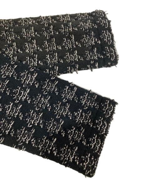 Coohem（コーヘン）Coohem (コーヘン) チェックツイードブルゾン 13-234-018 ブラック サイズ:Lの古着・服飾アイテム